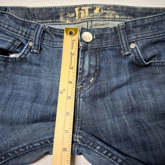 !IT Los Angeles Jeans Women’s Size 27 Short Mid Rise Jeans Cuffed Bottoms - Picture 8 of 11